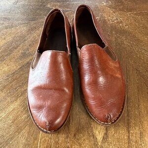 90s COLE HAAN Brown Split-Toe Leather Loafer Made in Brazil Women's Size 6M